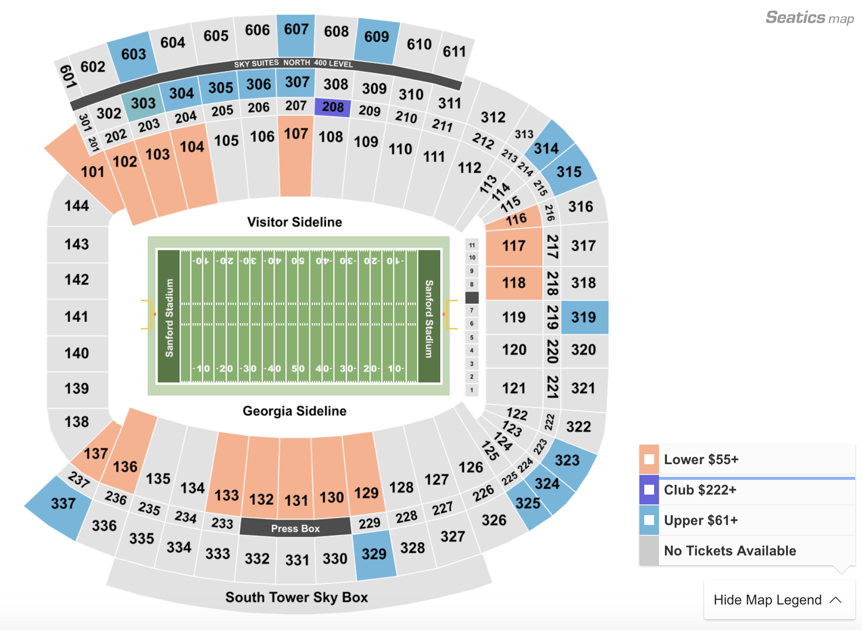 Kentucky Football Stadium Seating Chart